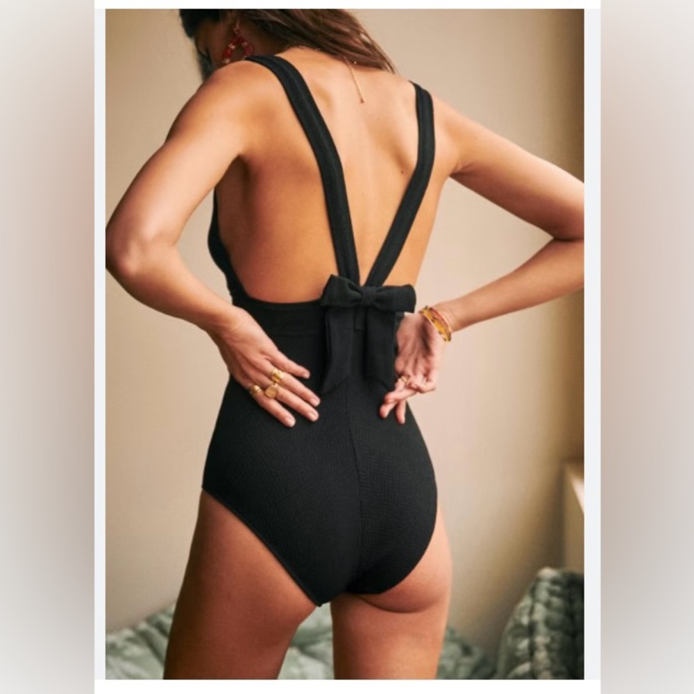 Sezane black Louise maillot FR36/US 4